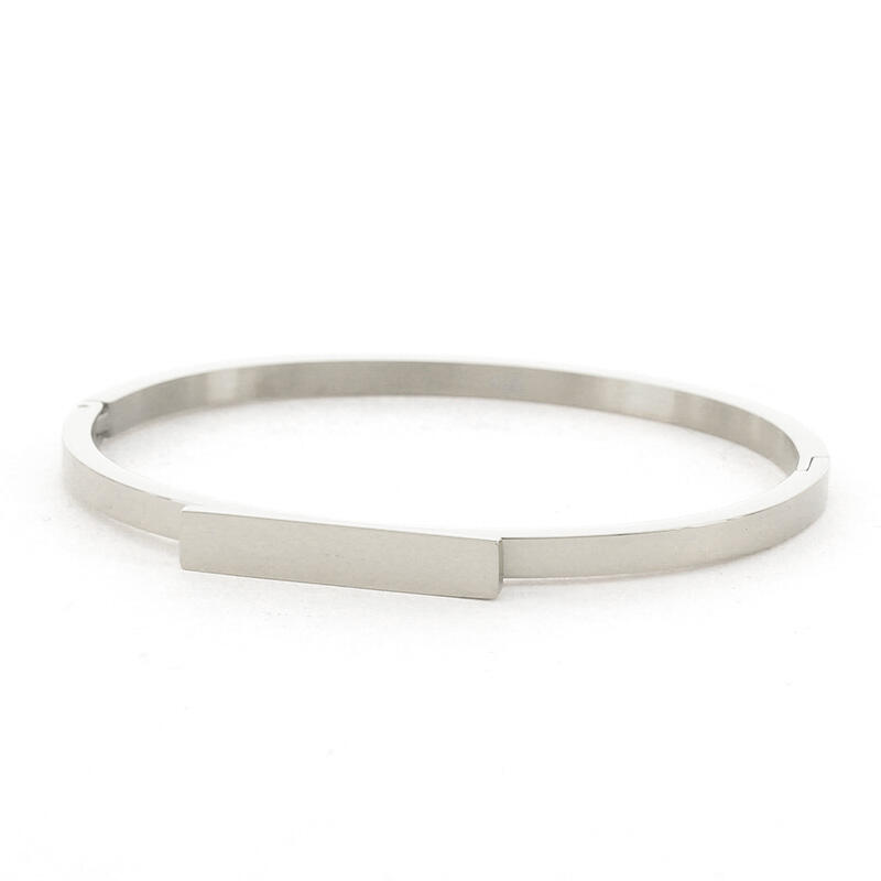 2173 Armband Zilver Bar kun je graveren Kalli Jewelry