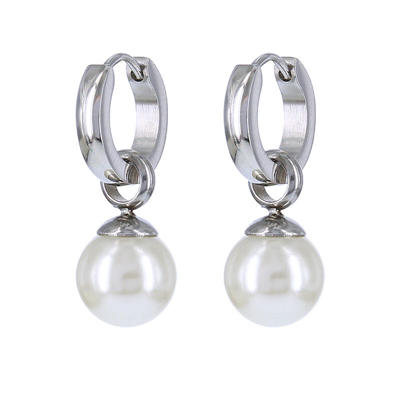 1886 Oorhangers Oorbel Parel Zilver Kalli Jewelry