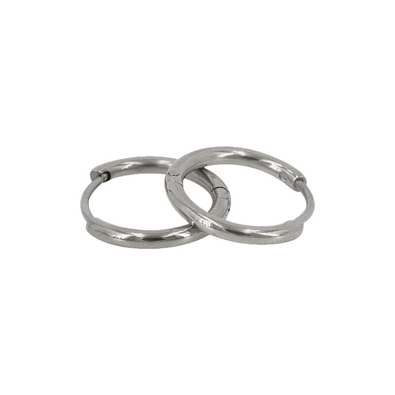 1894 Creool Oorbel Zilver Bol Glans 1,6x10mm Kalli Jewelry