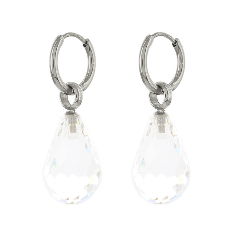 1943 Oorhangers Oorbel Crystal Zilver Kalli Jewelry