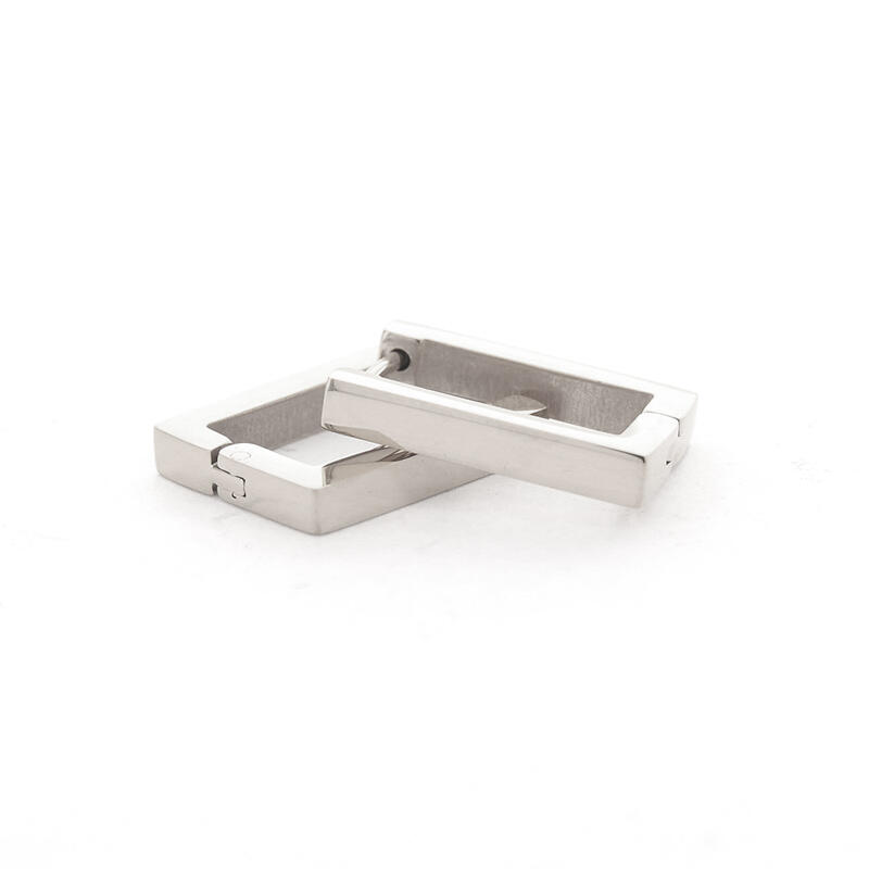 1964 Oorhangers Oorbel Zilver Rechthoek Kalli Jewelry