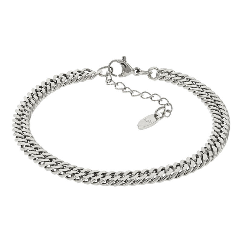 2514 Schakelarmband Zilver Gourmet 4mm Kalli Jewelry