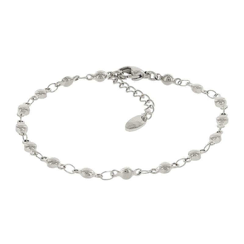 2535 Schakelarmband Zilver Plat Rond 3mm Kalli Jewelry