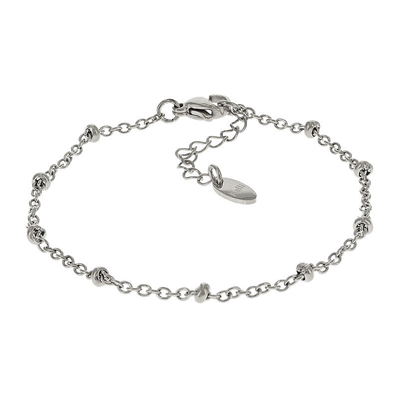 2538 Schakelarmband Zilver Fijn met Bolletjes 2mm Kalli Jewelry