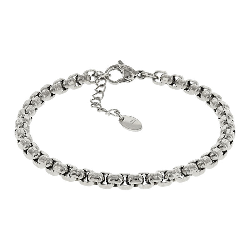 2547 Schakelarmband Zilver Gesloten Jasseron Groot 5mm Kalli Jewelry