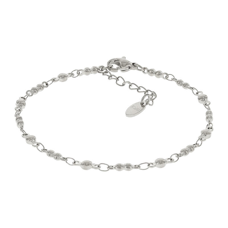 2549 Schakelarmband Zilver Dubbel Plat Rond 3mm Kalli Jewelry