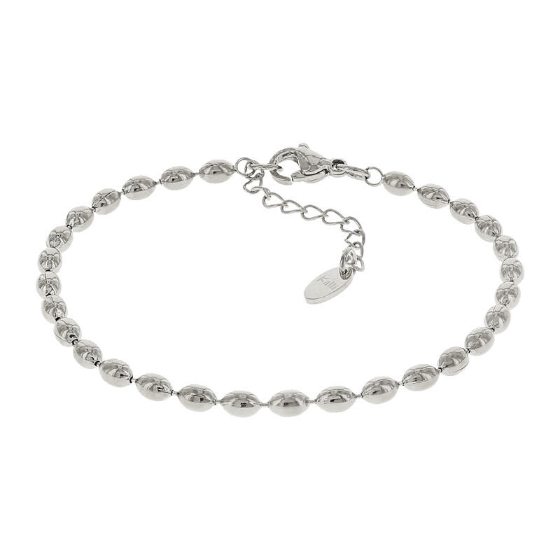 2557 Schakelarmband Zilver Druppelbol 3mm Kalli Jewelry