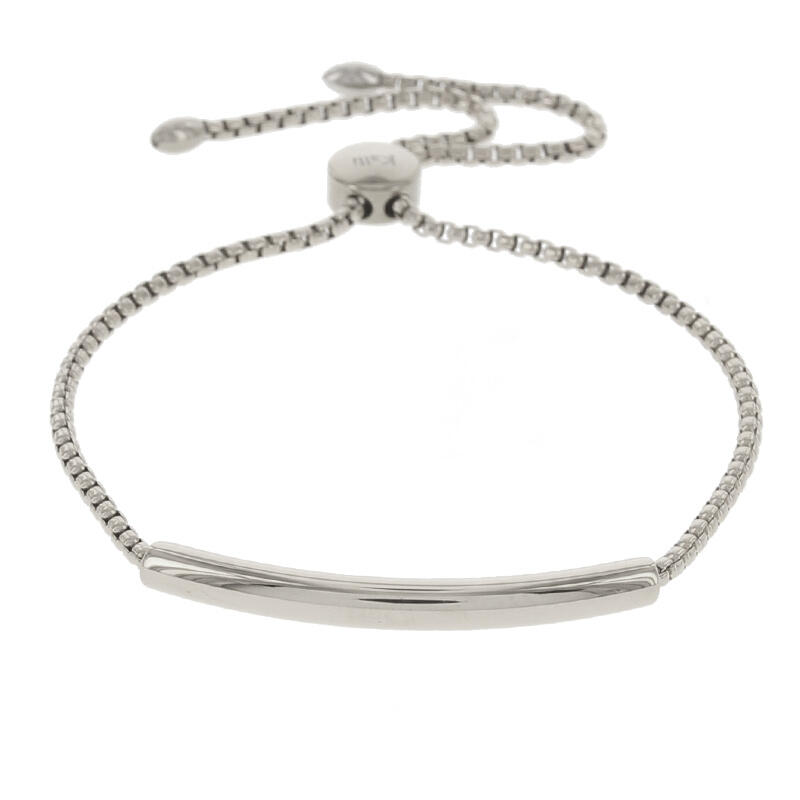 2562 Schakelarmband Zilver Staaf Rond Kalli Jewelry