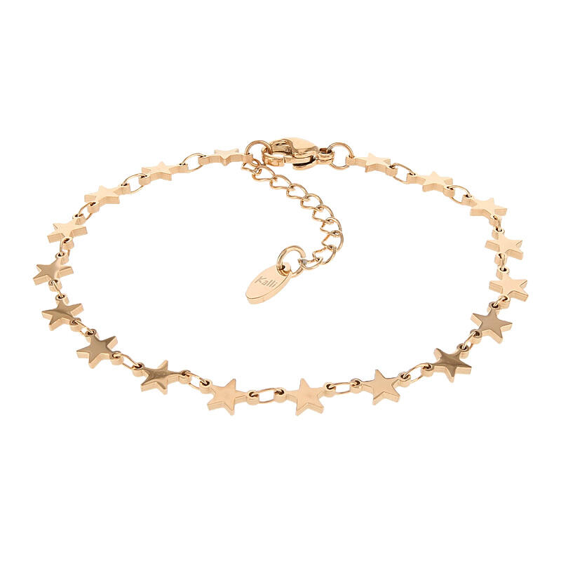 2568 Schakelarmband Roségoud Sterren Kalli Jewelry