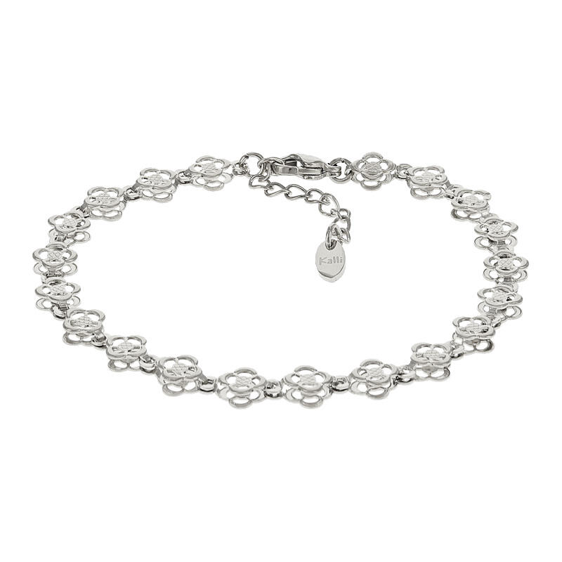 2574 Schakelarmband Zilver Klaver Kalli Jewelry