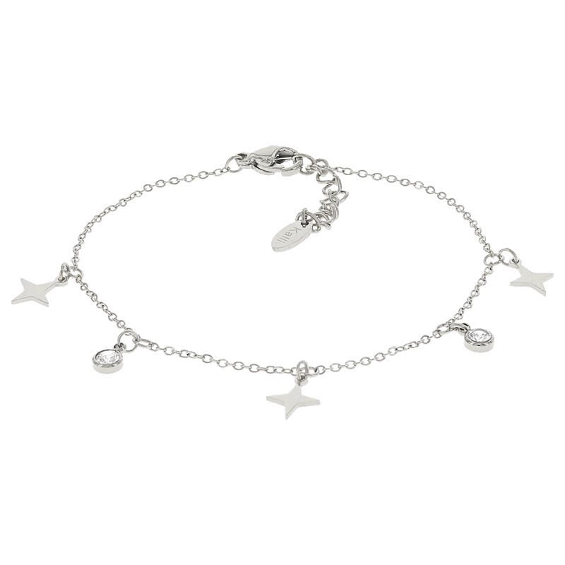 2580 Schakelarmband Zilver Ster met Zirkonia Kalli Jewelry