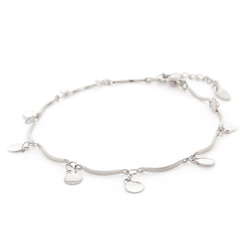 2616 Schakelarmband Zilver Rond Plaatje Kalli Jewelry