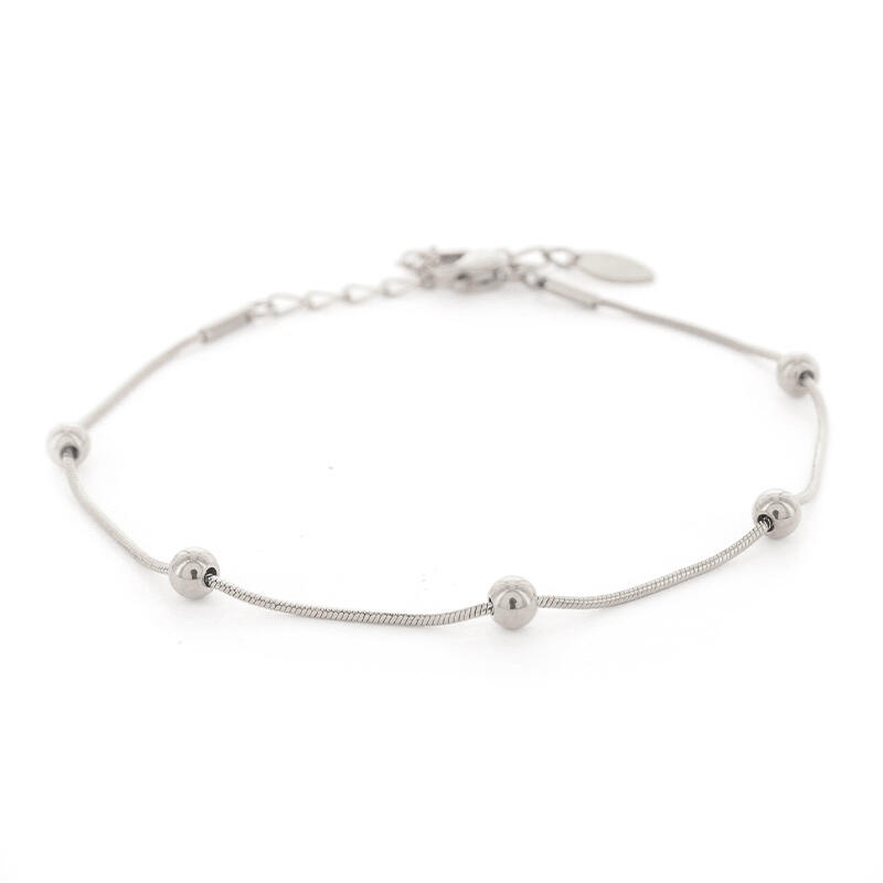 2617 Schakelarmband Zilver Bollen Bolletjes Kalli Jewelry