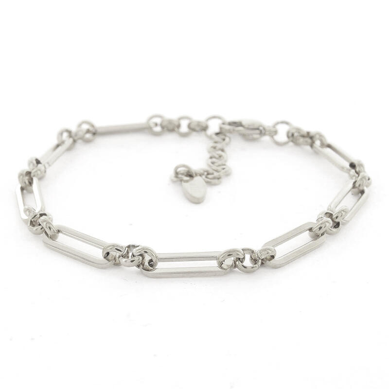 2620 Schakelarmband Zilver Anker Closed Forever 4mm Kalli Jewelry