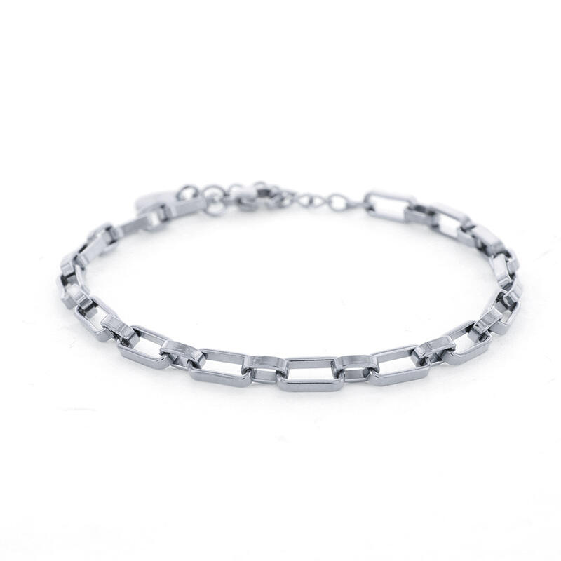 2632 Schakelarmband Zilver Rechthoek Anker 4mm Kalli Jewelry