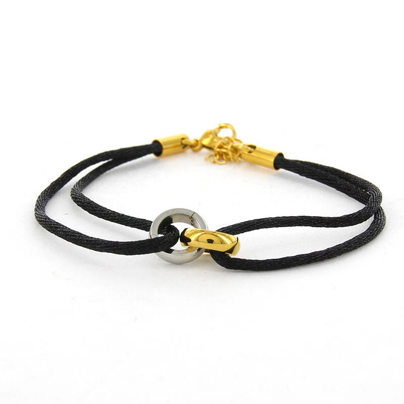 2656 Schakelarmband Bicolor Cirkels Kalli Jewelry