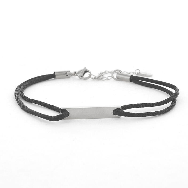 2658 Schakelarmband Zilver Bar Graveerbaar Staafje Kalli Jewelry