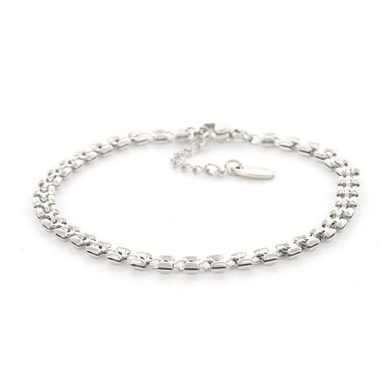 2670 Schakelarmband Zilver Vierkant Kalli Jewelry