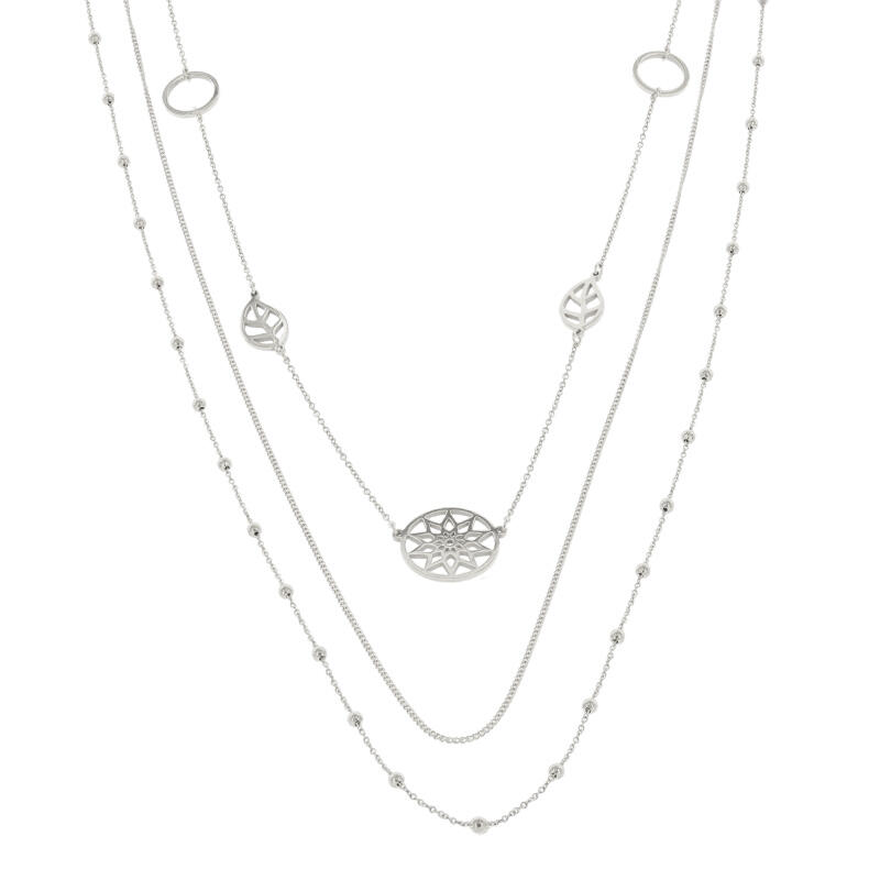 SD-35 Ketting Collier Zilver Bohemian Lange Ketting 80cm Kalli Jewelry