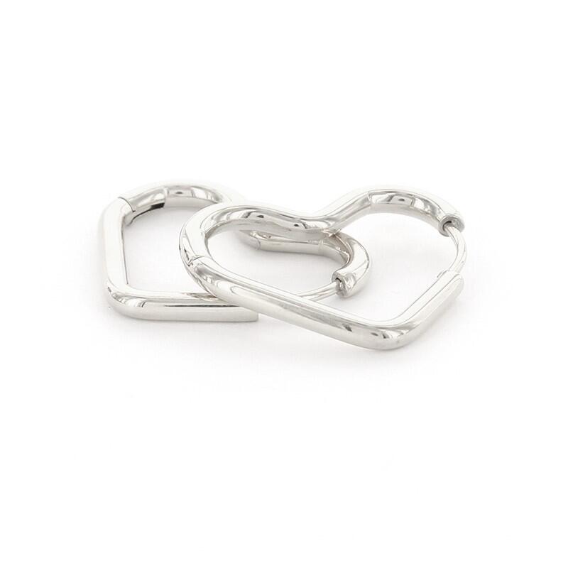 1977 Oorhangers Oorbel Hart Zilver Kalli Jewelry