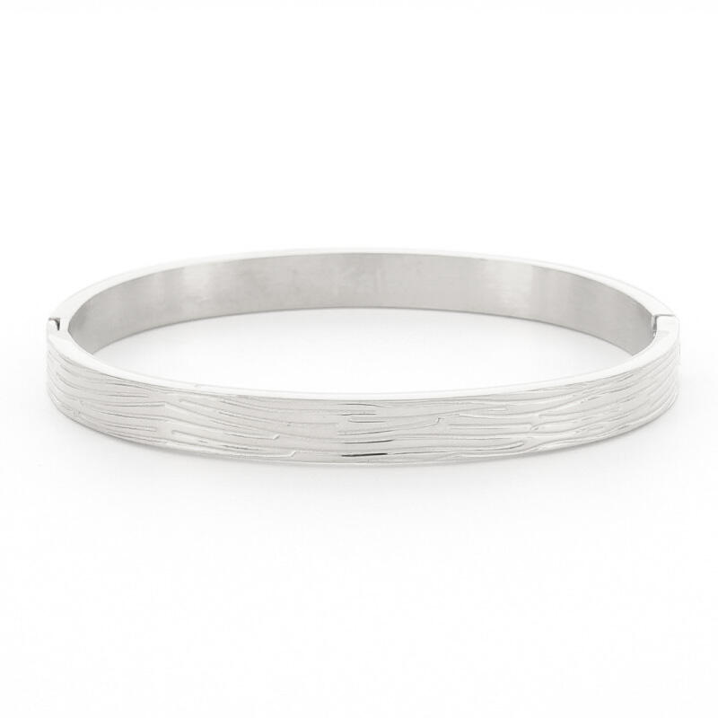 2177 Armband Zilver Bewerkte Nerf Kalli Jewelry