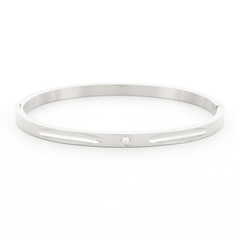 2179 Armband Zilver Zirkonia met uitsnede Kalli Jewelry