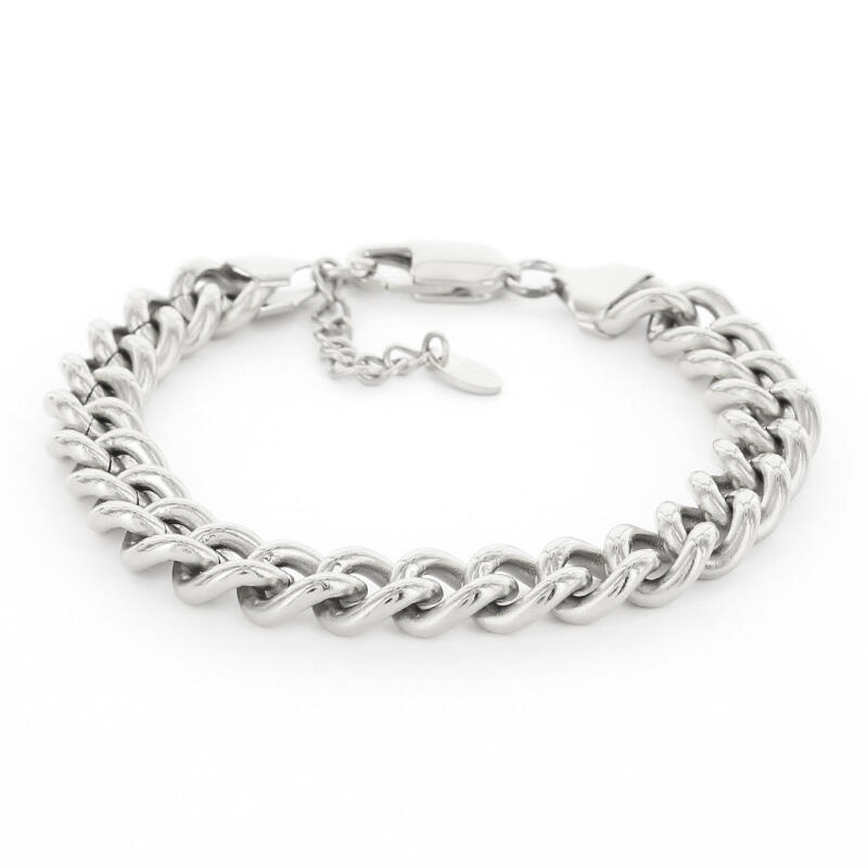 2680 Schakelarmband Zilver Gourmet Groot 10mm Kalli Jewelry