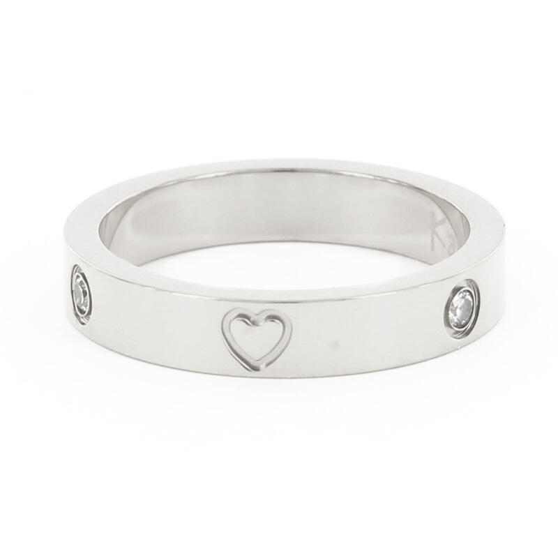 4107 Ring Zilver Hart Zirkonia Kalli Jewelry