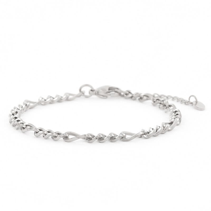 2696 Schakelarmband Zilver Figaro Schakel Kalli Jewelry