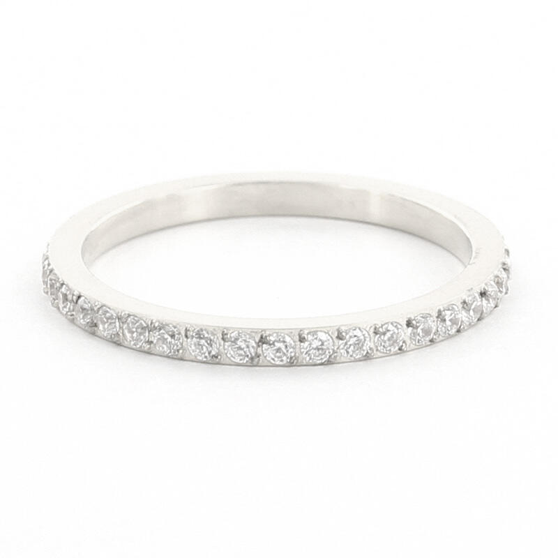 4109 Ring Zilver met Crystal Steentjes Kalli Jewelry