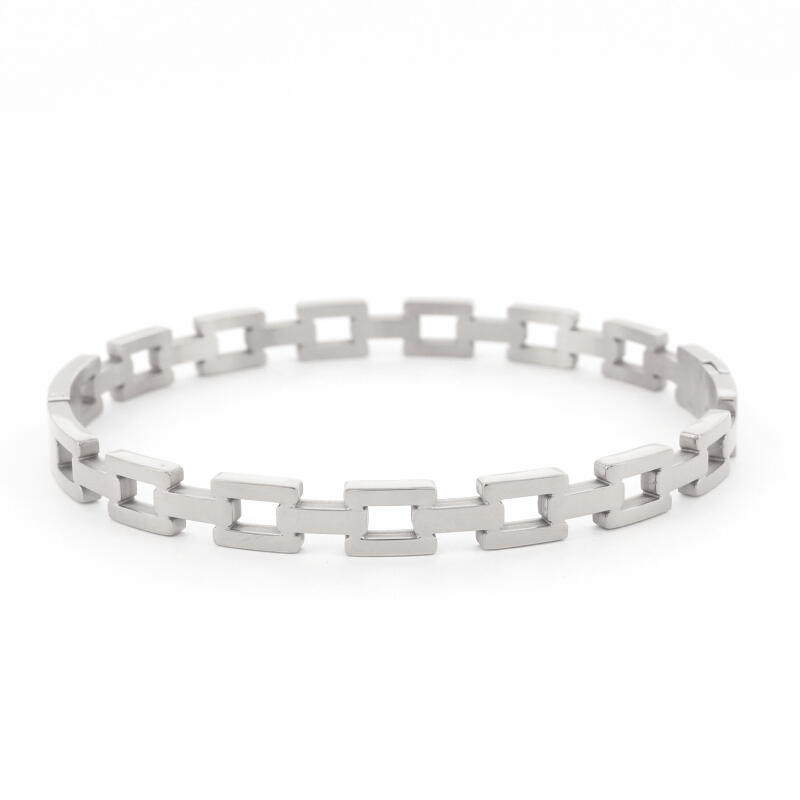Lola 010008, Armband, Vierkanten, 4mm zilver
