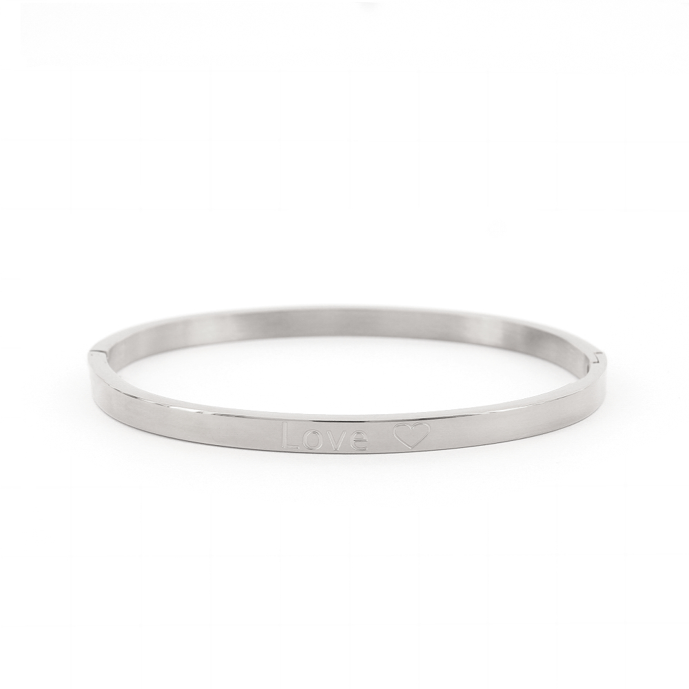 Bangle Alice 0016 Zilver 4mm