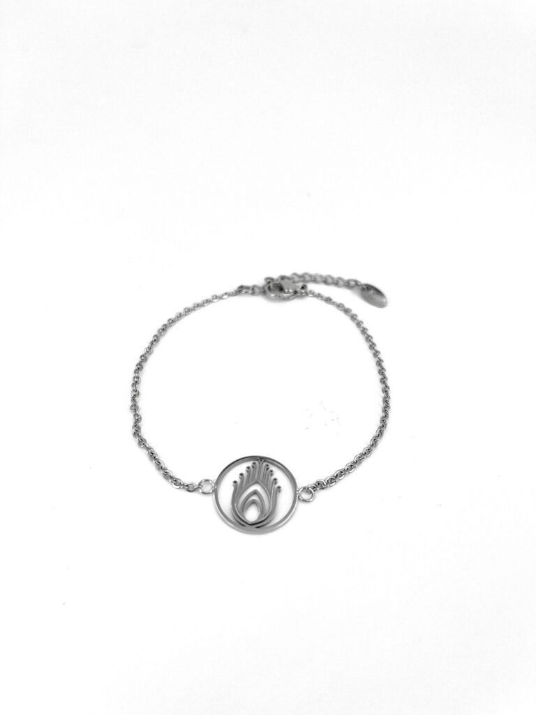 Sousou 02 0030, zilver, Schakelarmband, Pauw Veer, Pretty Powerfull